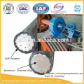 fio de alumínio do núcleo contínuo / cabo 2 * 120mm2 15kv OverheadCable com XLPE / PVC cabo isolado aéreo do blunde cabo de serviço frente e verso